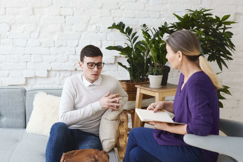 SUD Counselor Supporting Client